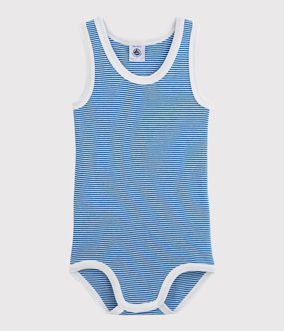 Baby Boys' Sleeveless Bodysuit RIYADH blue/MARSHMALLOW white