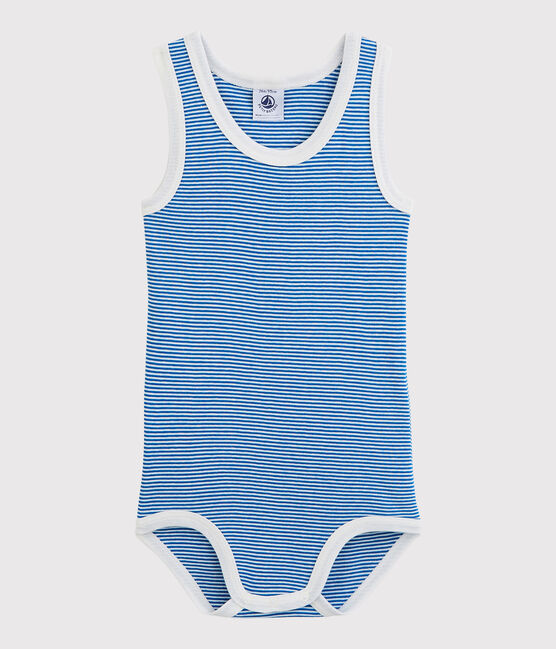 Baby Boys' Sleeveless Bodysuit RIYADH blue/MARSHMALLOW white