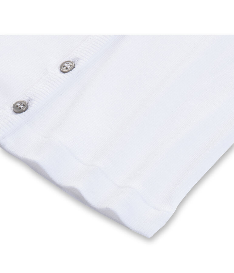 Girl's plain cardigan white