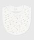 Newborn babies' floral-print cotton bib