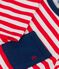 Babies' Striped Jersey Long-Sleeved T-Shirt PEPS red/MARSHMALLOW white