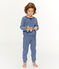 Boys' Pyjamas in Extra Warm Brushed Terry Towelling MAJOR blue/SUBWAY grey