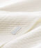 Unisex baby blanket MARSHMALLOW white