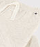 Babies' Quilted Tube-Knit Trousers MONTELIMAR CHINE beige