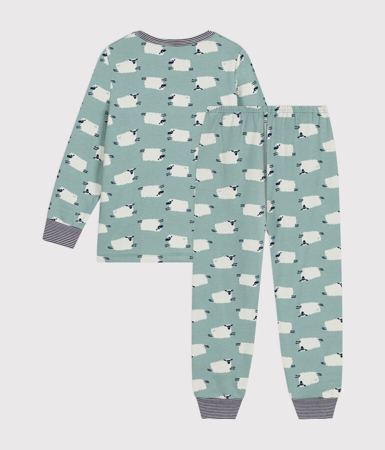 Children's sheep print brushed fleece pyjamas PAUL /MULTICO