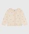 Children's wool and cotton cardigan with embroidered motifs AVALANCHE white/MULTICO