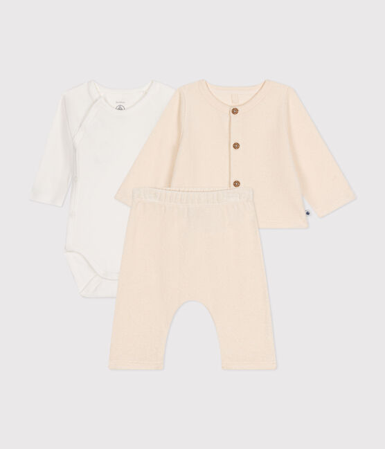 Babies' Terry Outfit - 3-Piece Set AVALANCHE Ecru