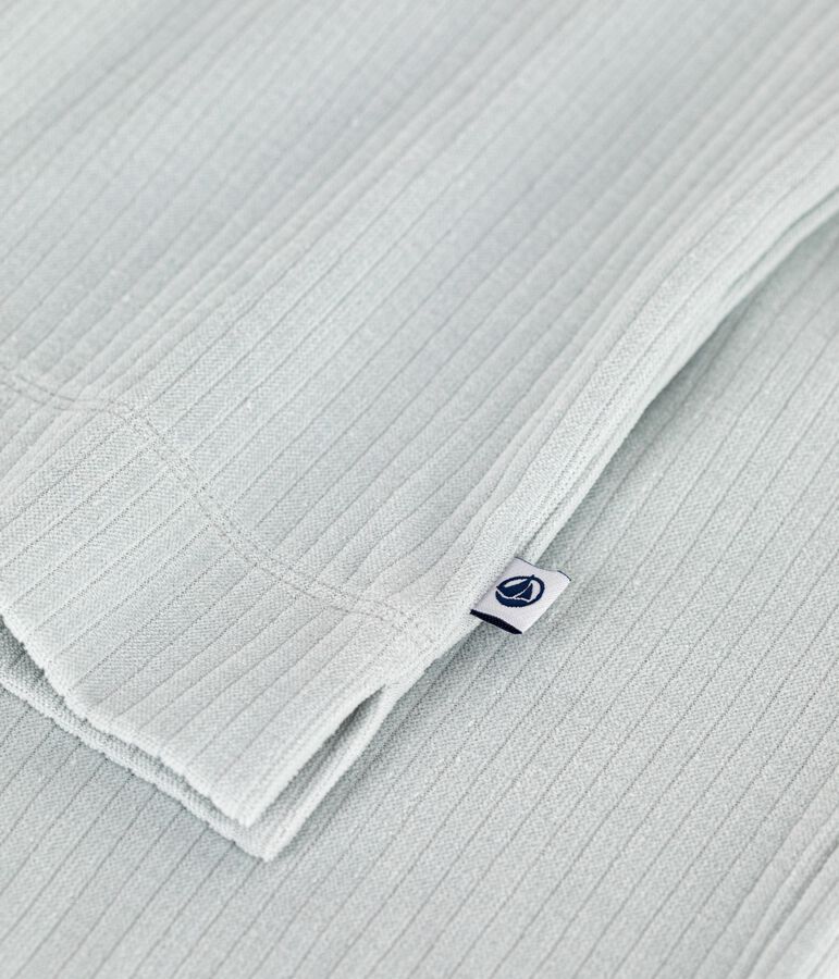 Women's straight-leg plain velour pyjamas blue