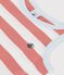 Girls' Sleeveless Stripy Cotton Dress PAPAYE pink/MARSHMALLOW