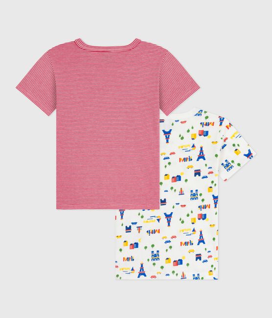 Pack of children's long-sleeved Paris print cotton T-shirts variante 1