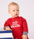 Babies' patterned cotton sweatshirt