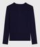 Women's Iconic long-sleeved cotton cocotte stitch T-shirt SMOKING blue