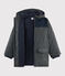 Boys' Coated Cotton Parka CITY CHINE grey