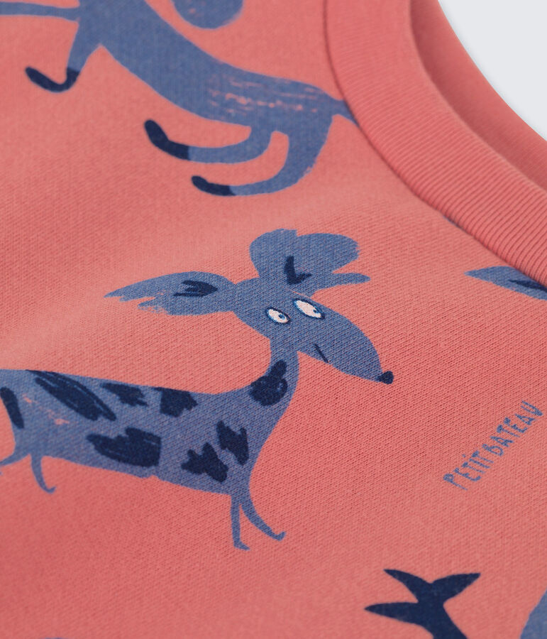 Children's Unisex Fleece Sweatshirt pink/multicolor