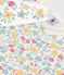 Girls' Floral Print Cotton Nightdress with Crown MARSHMALLOW white/MULTICO white