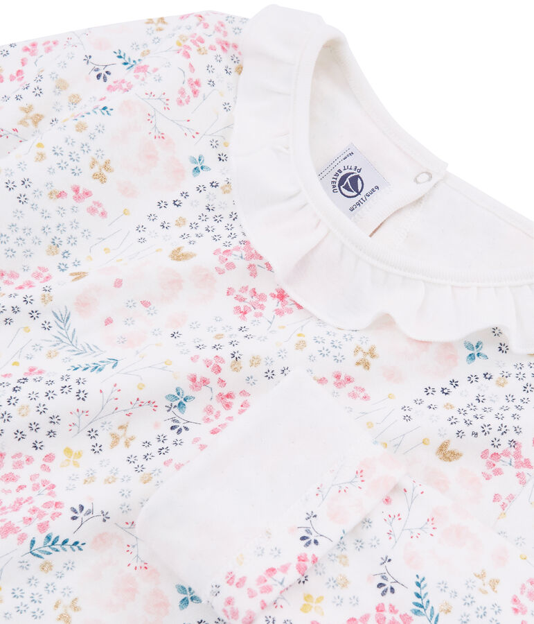 Girls' Tube Knit Pyjamas white/multicolor