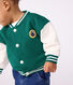 Babies' varsity-style cotton jacket in two colours