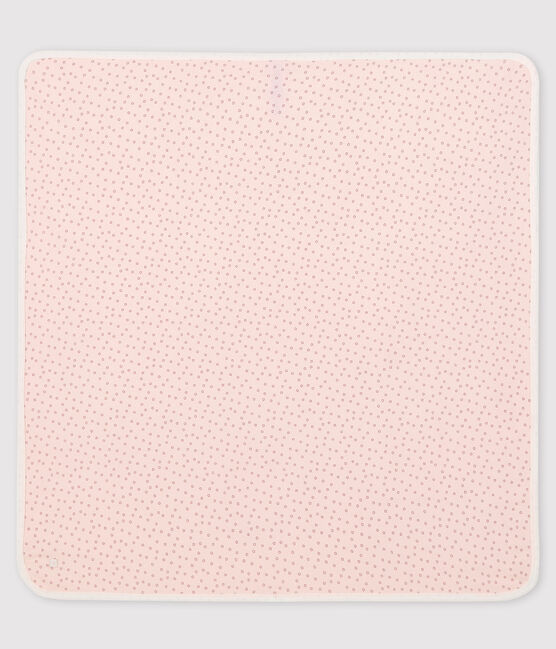 Babies' Organic Cotton Maternity Blanket FLEUR pink/CONCRETE grey
