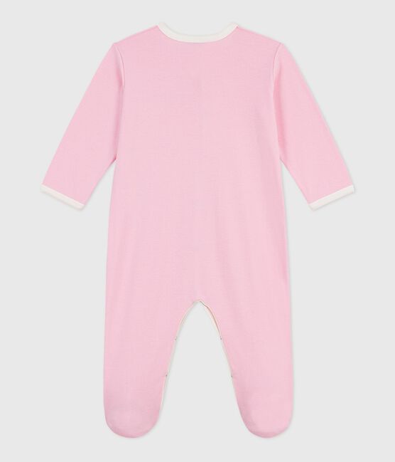 Babies' plain cotton pyjamas MARQUISE pink