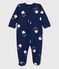 Babies' Organic Cotton Sleepsuit Tajinebanane x Petit Bateau MEDIEVAL blue/MULTICO white