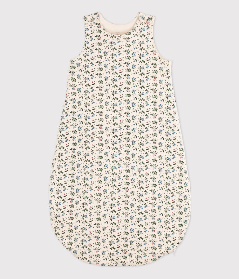 BABIES' FLORAL COTTON TOG 3-RATED SLEEPING BAG Ecru/multicolor