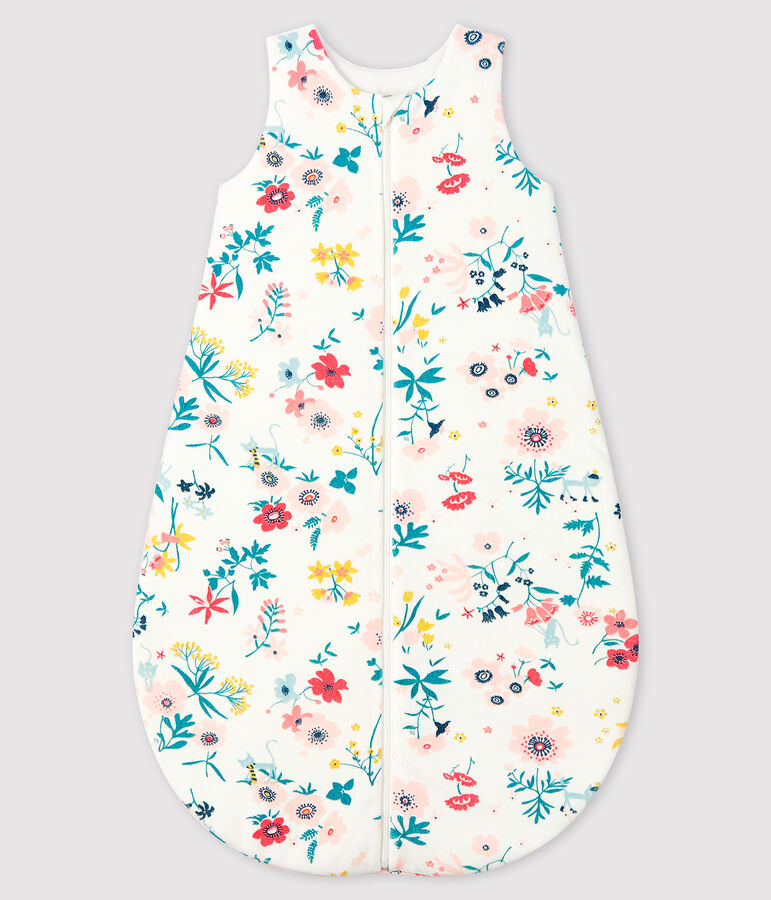 Baby Girls' Velour Sleeping Bag MARSHMALLOW white/MULTICO white