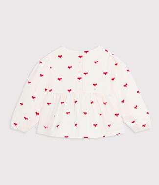 Ecru/red