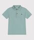 Children's plain short-sleeved cotton polo shirt