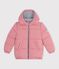 Children's plain puffer jacket pink
