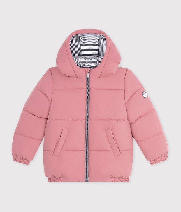 Children's plain puffer jacket pink