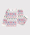 Children's Christmas pyjamas in printed fleece MILK /MULTICO
