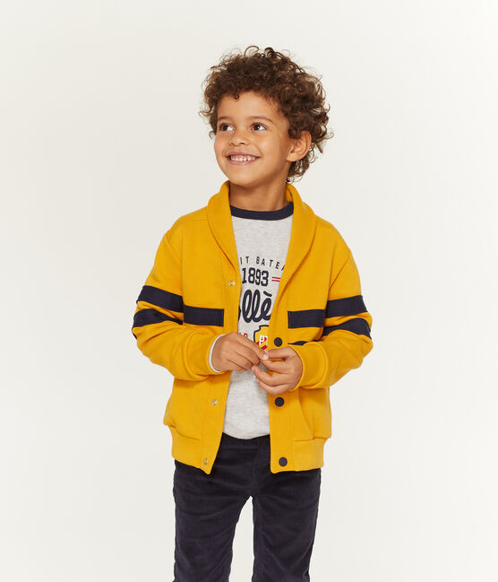 Boys' Cardigan BOUDOR yellow
