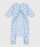 Babies' whale design tube knit bodyjama TOUDOU blue/ALASKA
