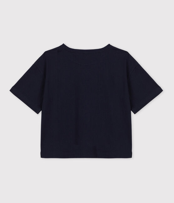 Women's Boxy Cotton T-Shirt SMOKING blue