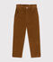 Girls' corduroy trousers CUIVRE brown