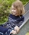Unisex Children's Wool/Cotton Jumper SMOKING blue/MARSHMALLOW white