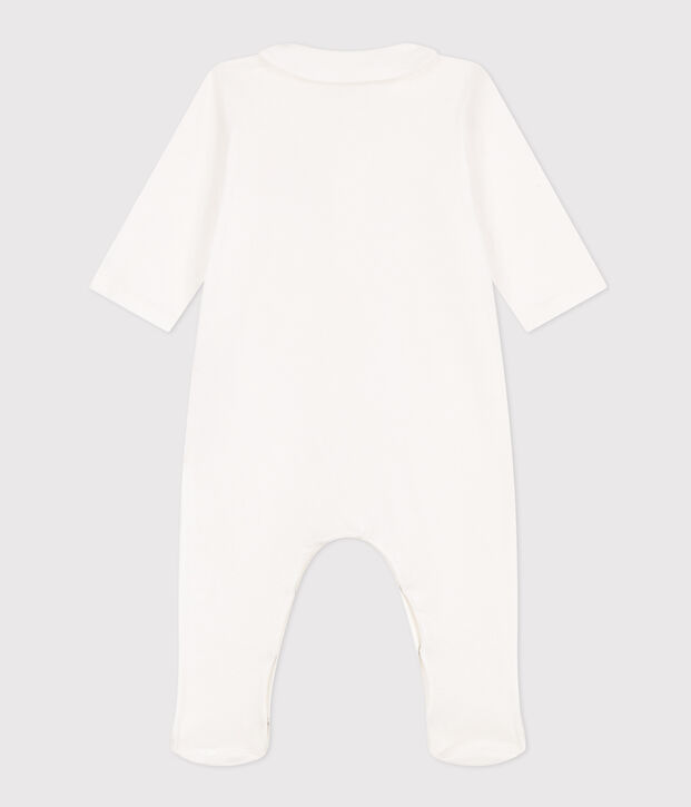 Small Heart Patterned Cotton Pyjamas white