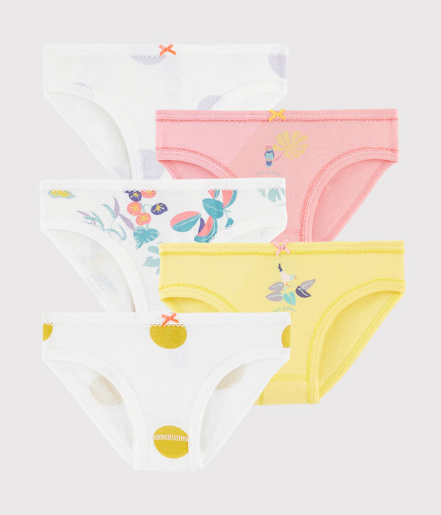 Girls' Jungle Print Knickers - 5-Piece Set multicolor