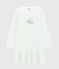 Girls' Ribbed Nightdress MARSHMALLOW white/MULTICO white