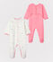 Infant Girls’ Velours Sleep Suits - 2-Piece Set variante 1