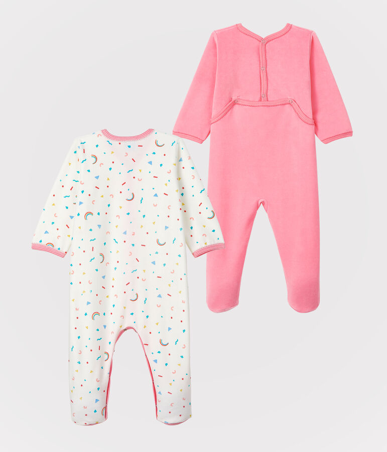 Infant Girls&rsquo; Velours Sleep Suits - 2-Piece Set variante 1