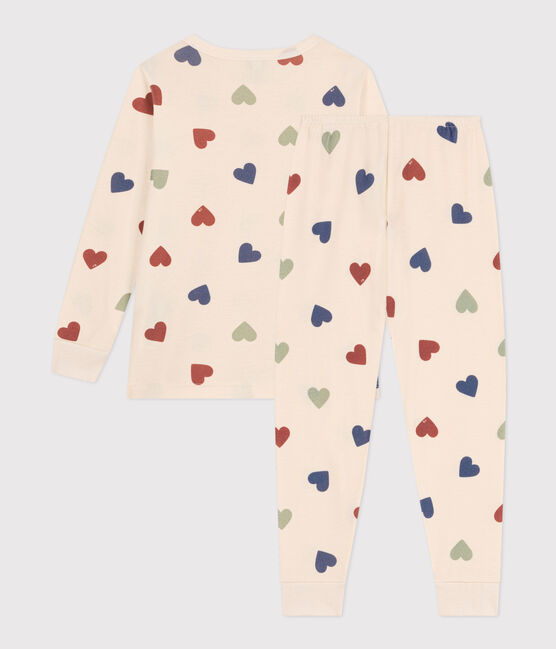 Children's Heart Printed Cotton Pyjamas AVALANCHE white/MULTICO