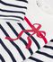 Babies' cotton Breton top white/multicolor
