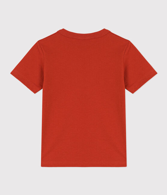 Boys' Short-Sleeved Cotton T-Shirt HARISSA red