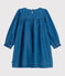 Children's long-sleeved denim dress DENIM CLAIR blue
