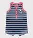 Babies' Petit Bateau X Snoopy Light Jersey Playsuit