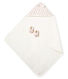 Unisex Babies' Square Bath Towel and Bootees in Terry and Rib Knit