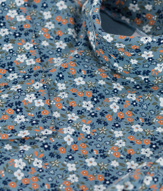 Girls' Floral Print Cotton Polo Neck ROVER /MULTICO