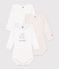 Lot de bodies manches longues en coton multicolor