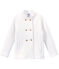 Girl's quilted double knit coat MARSHMALLOW white